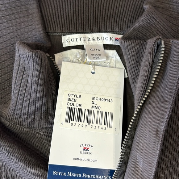BRAND NEW Cutter & Buck Men’s Journey Supima Cotton Flatback 1/4 Zip - XL - Picture 7 of 10